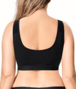 Wireless Zip Front Closure Bras for Women No Underwire Full Coverage Comfort Everyday Post Surgery Compression Bra - Image 2